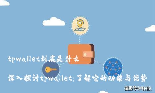 tpwallet到底是什么

深入探讨tpwallet：了解它的功能与优势